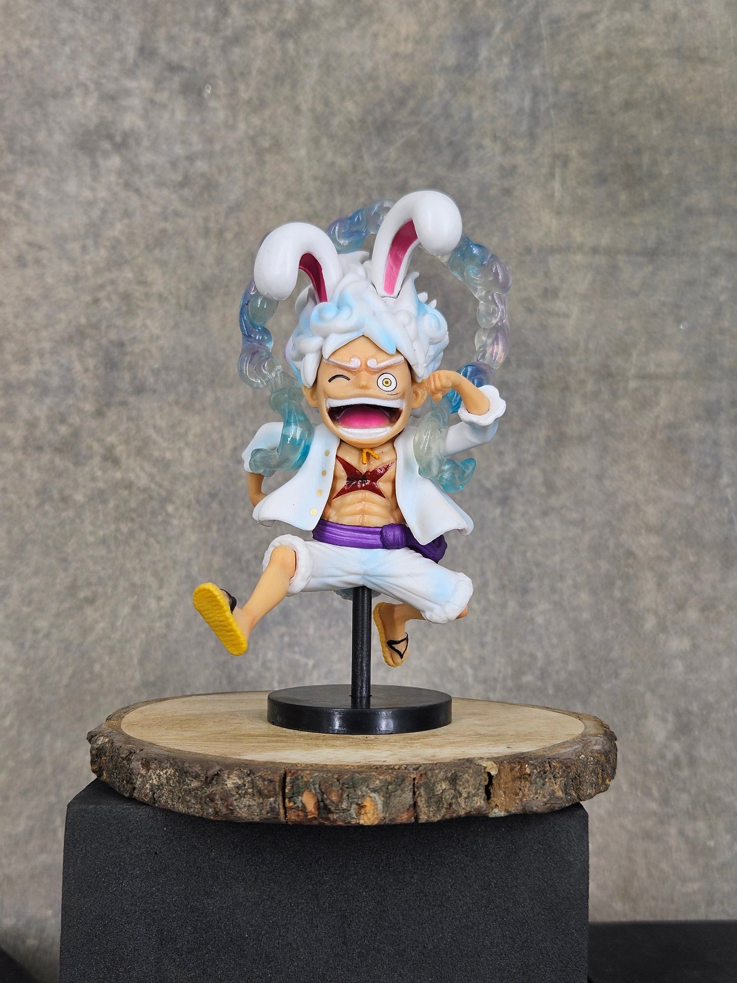 One Piece Gear 5 Luffy Jumping Action Figure | 10 cm