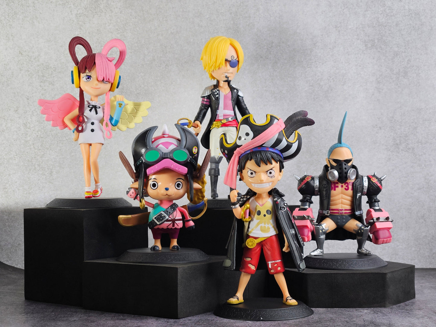 One Piece Set of 5 | Yuta & Franky etc Q Posket Figures | 15 cm Description: