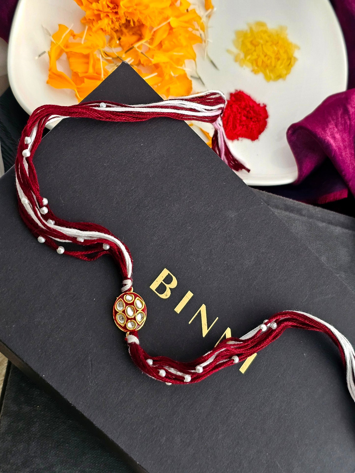 Maroon Majesty Rakhi