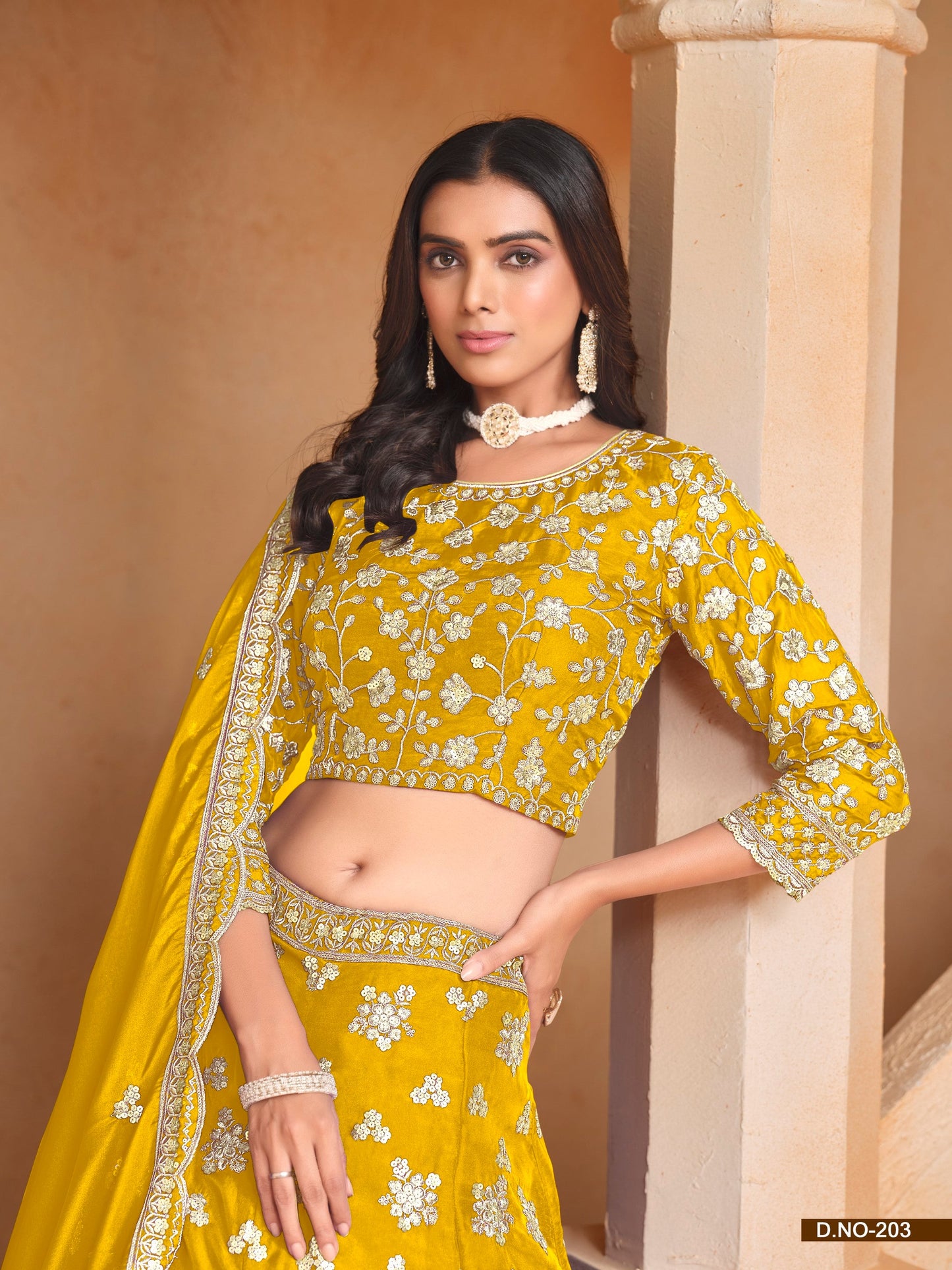 Anaita Yellow Embroidered Heavy Organza Designer Lehenga With Blouse
