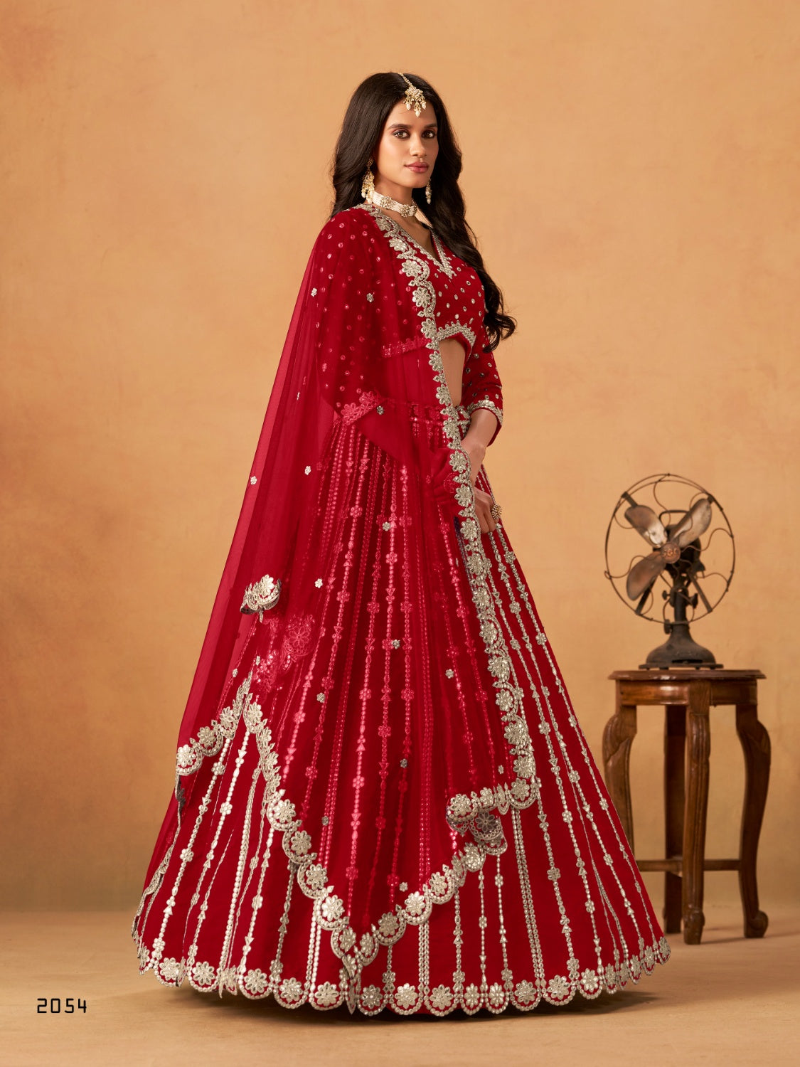 Anaita Red Art Silk Lehenga Choli With Embroidery Work