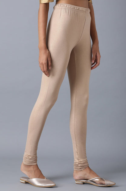 W for Woman Pale Beige Knitted Churidar
