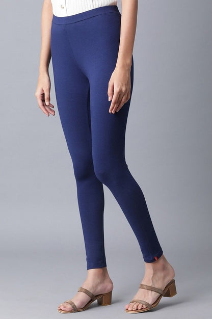 W for Woman Blue Ankle Length Tights