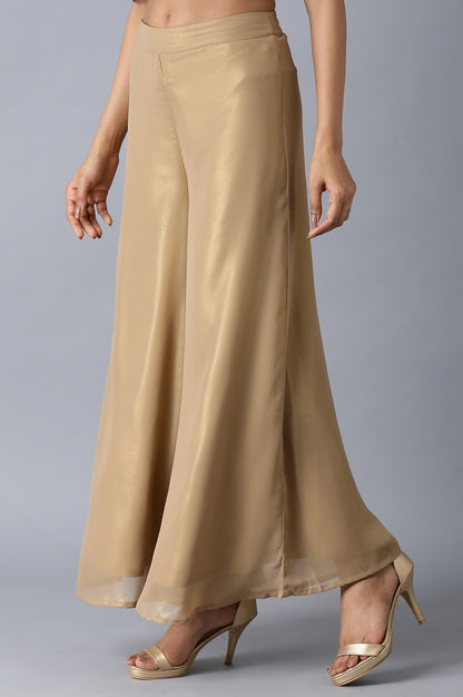 W for Woman Brown Flared Palazzos