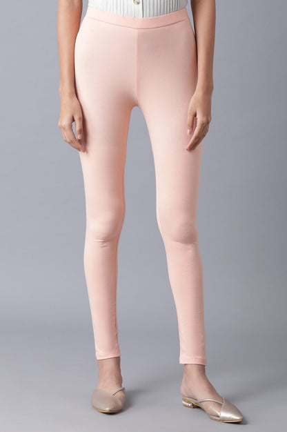 W for Woman Blush Pink Solid Tights