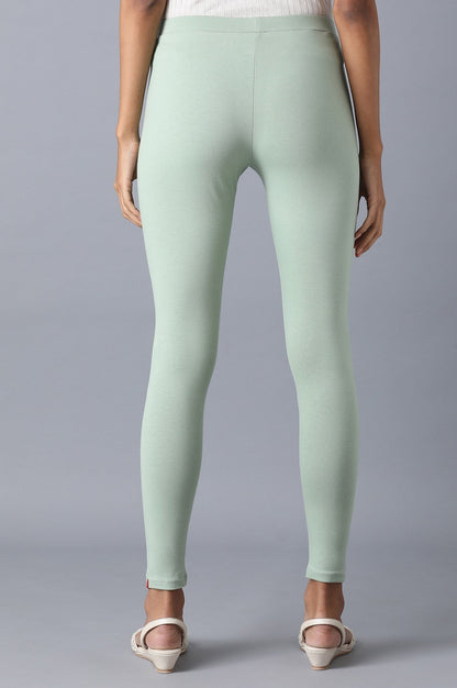 W for Woman Green Ankle Length Tights