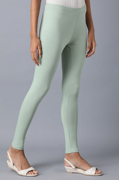 W for Woman Green Ankle Length Tights