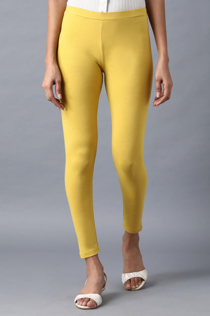 W for Woman Olive Solid Tights