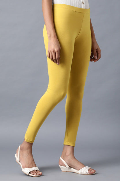 W for Woman Olive Solid Tights