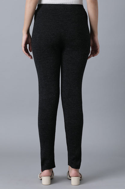 W for Woman Dark Grey Pintuck Leggings