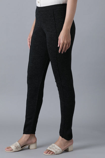 W for Woman Dark Grey Pintuck Leggings