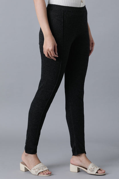 W for Woman Dark Grey Pintuck Leggings