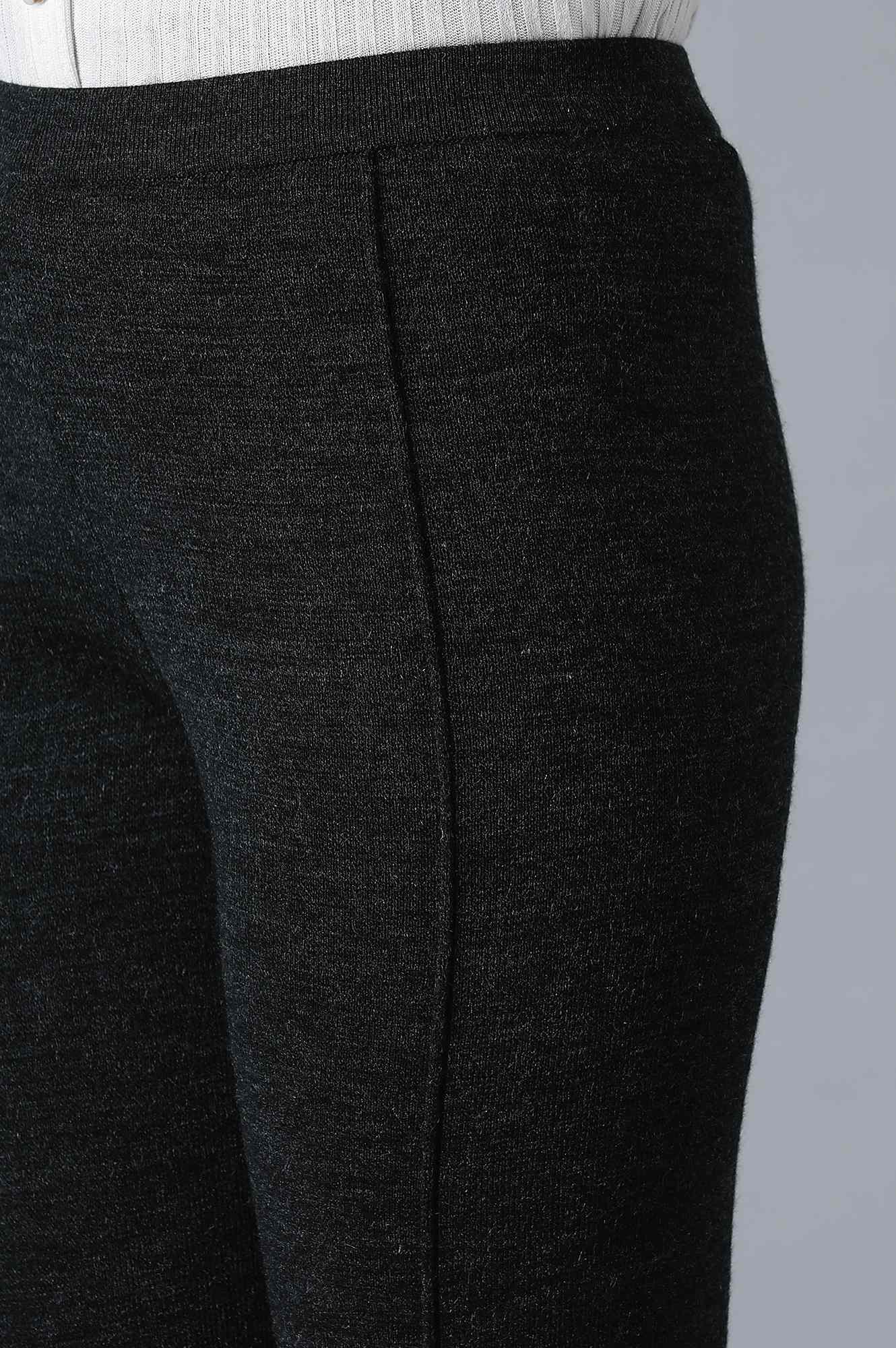 W for Woman Dark Grey Pintuck Leggings