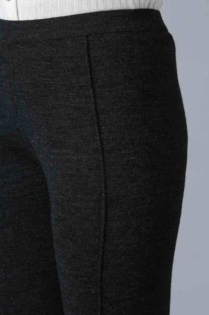 W for Woman Dark Grey Pintuck Leggings
