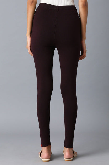 W for Woman Purple Lycra Leggings