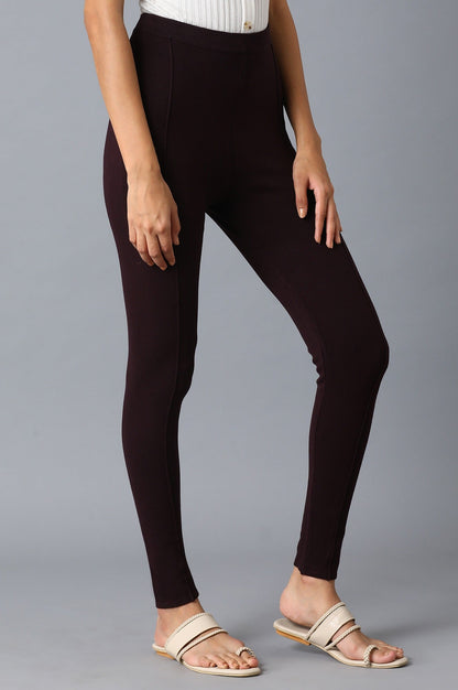 W for Woman Purple Lycra Leggings