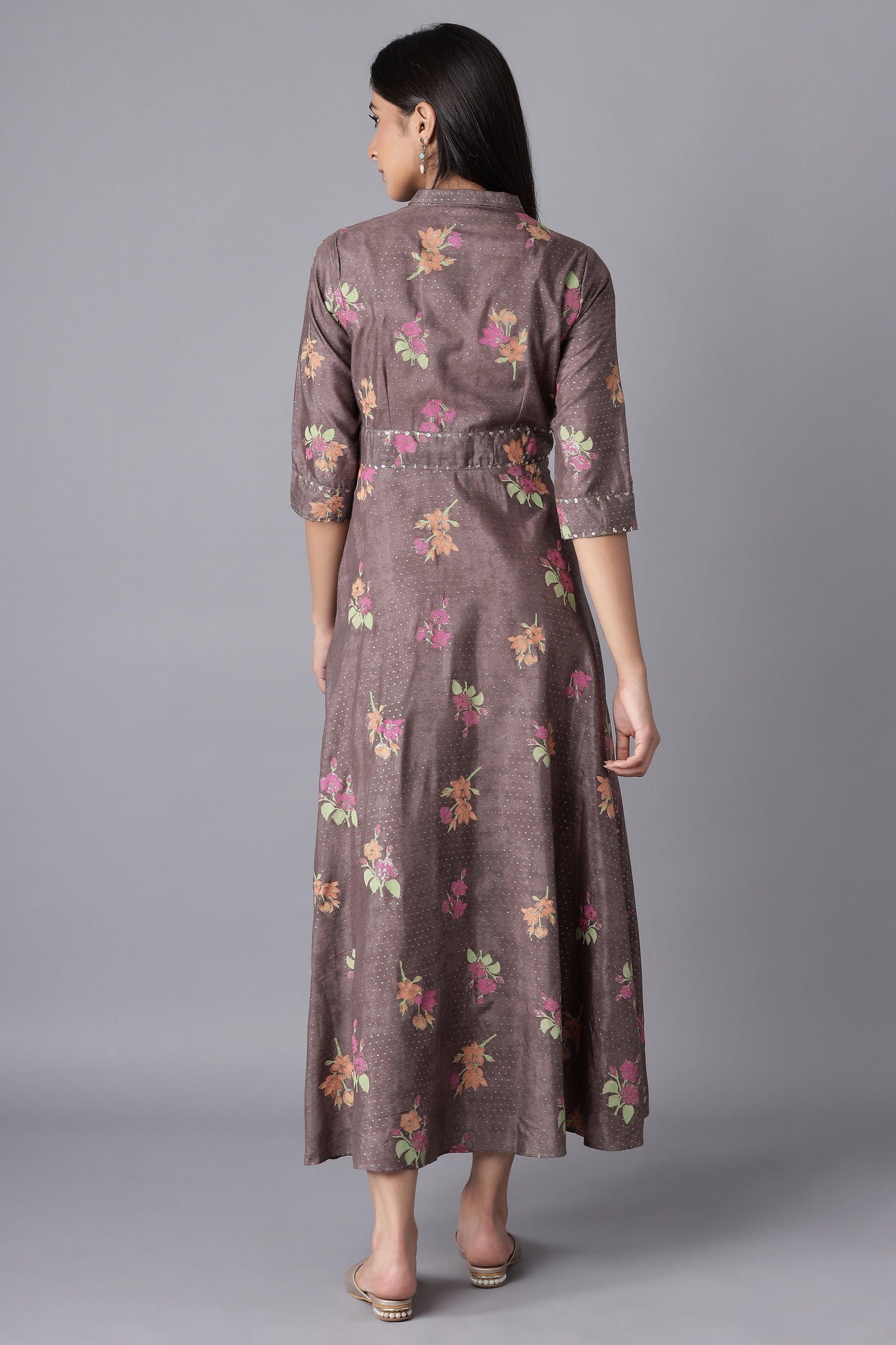 W for Woman Purple Shirt Dress