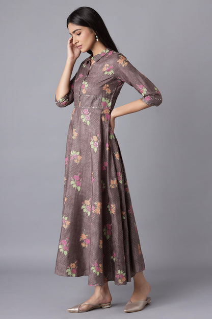 W for Woman Purple Shirt Dress