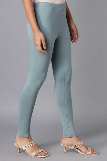 W for Woman Stone Blue Solid Tights