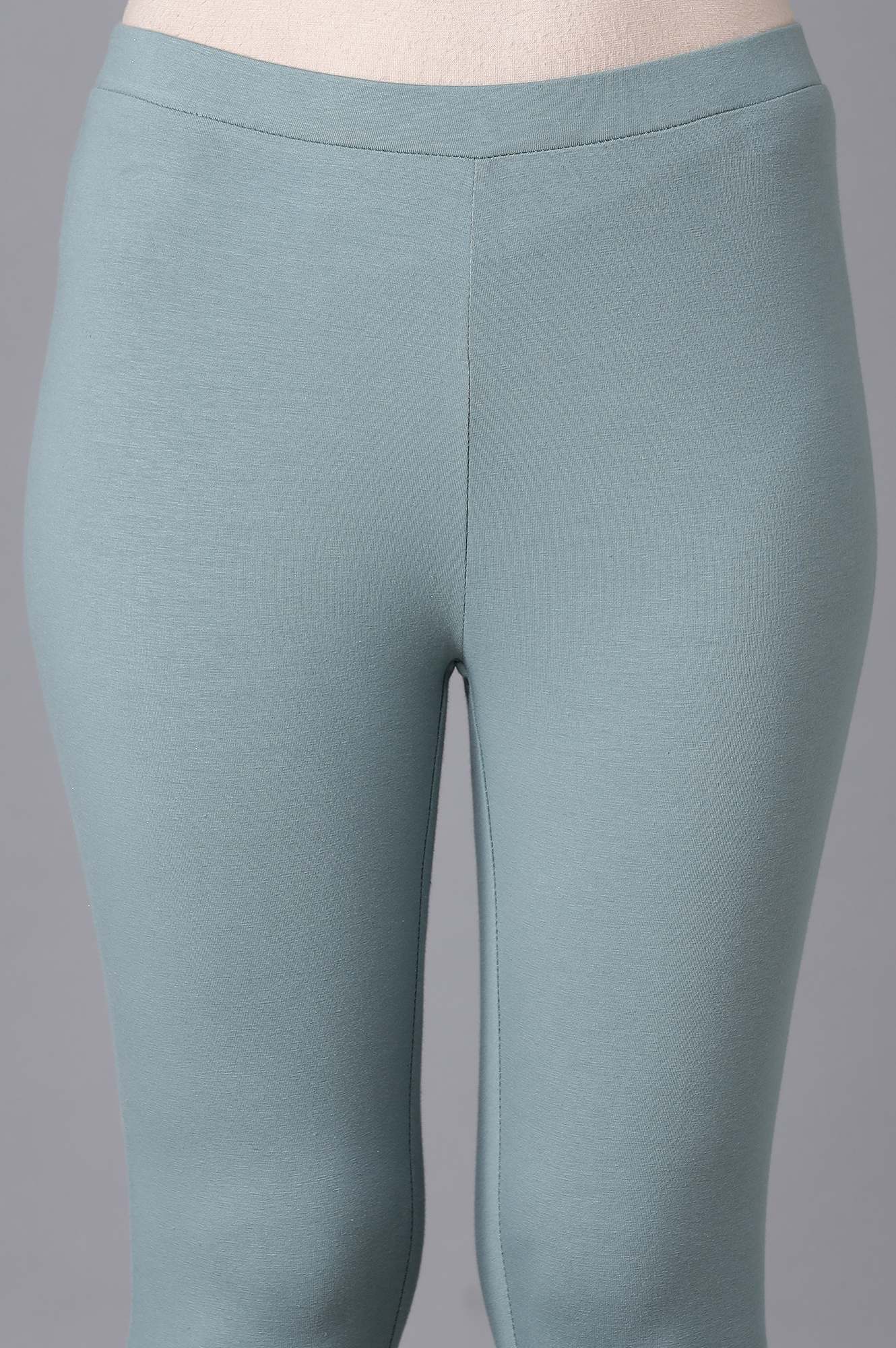 W for Woman Stone Blue Solid Tights