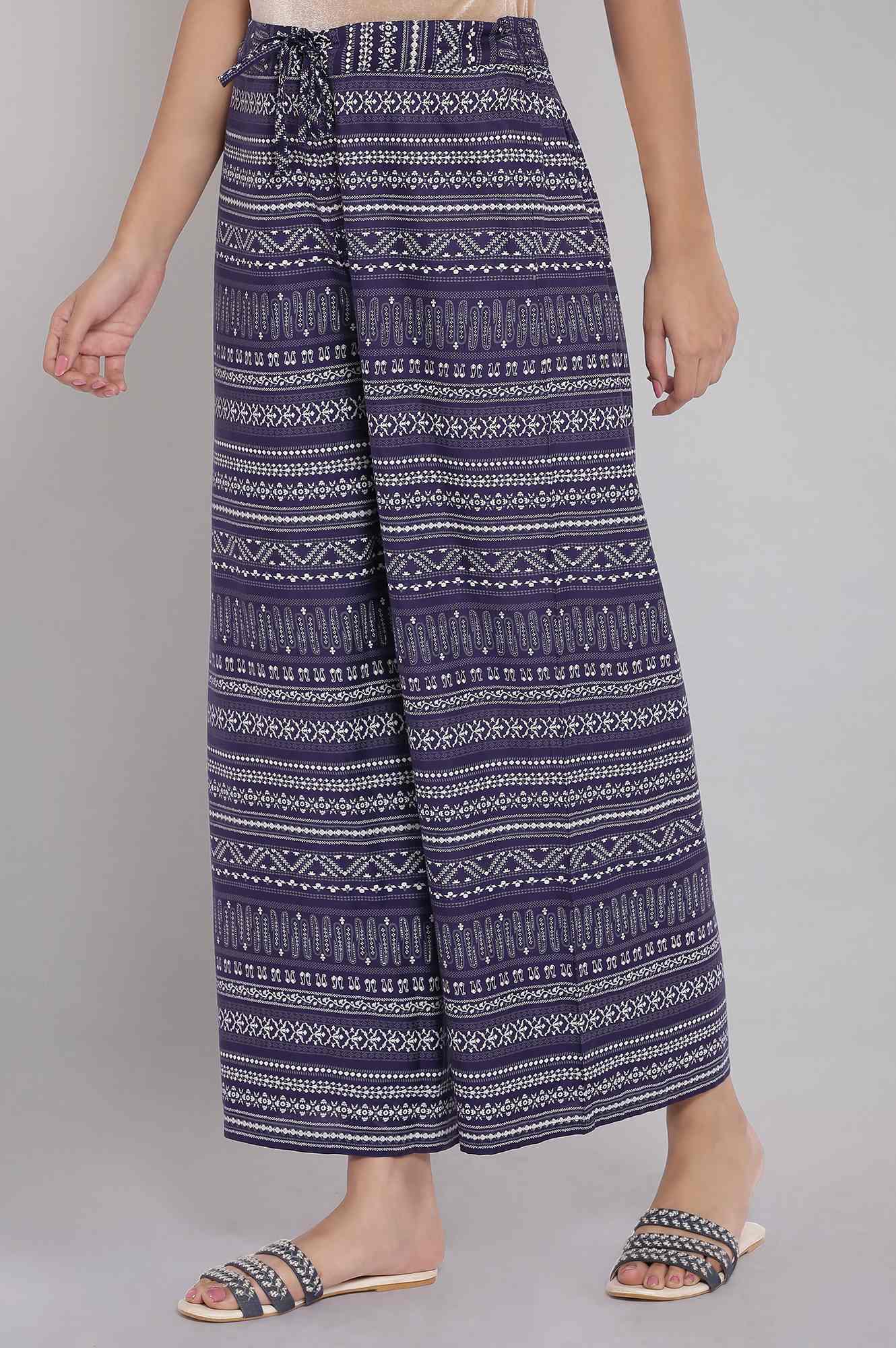 W for Woman Blue Parallel Pants