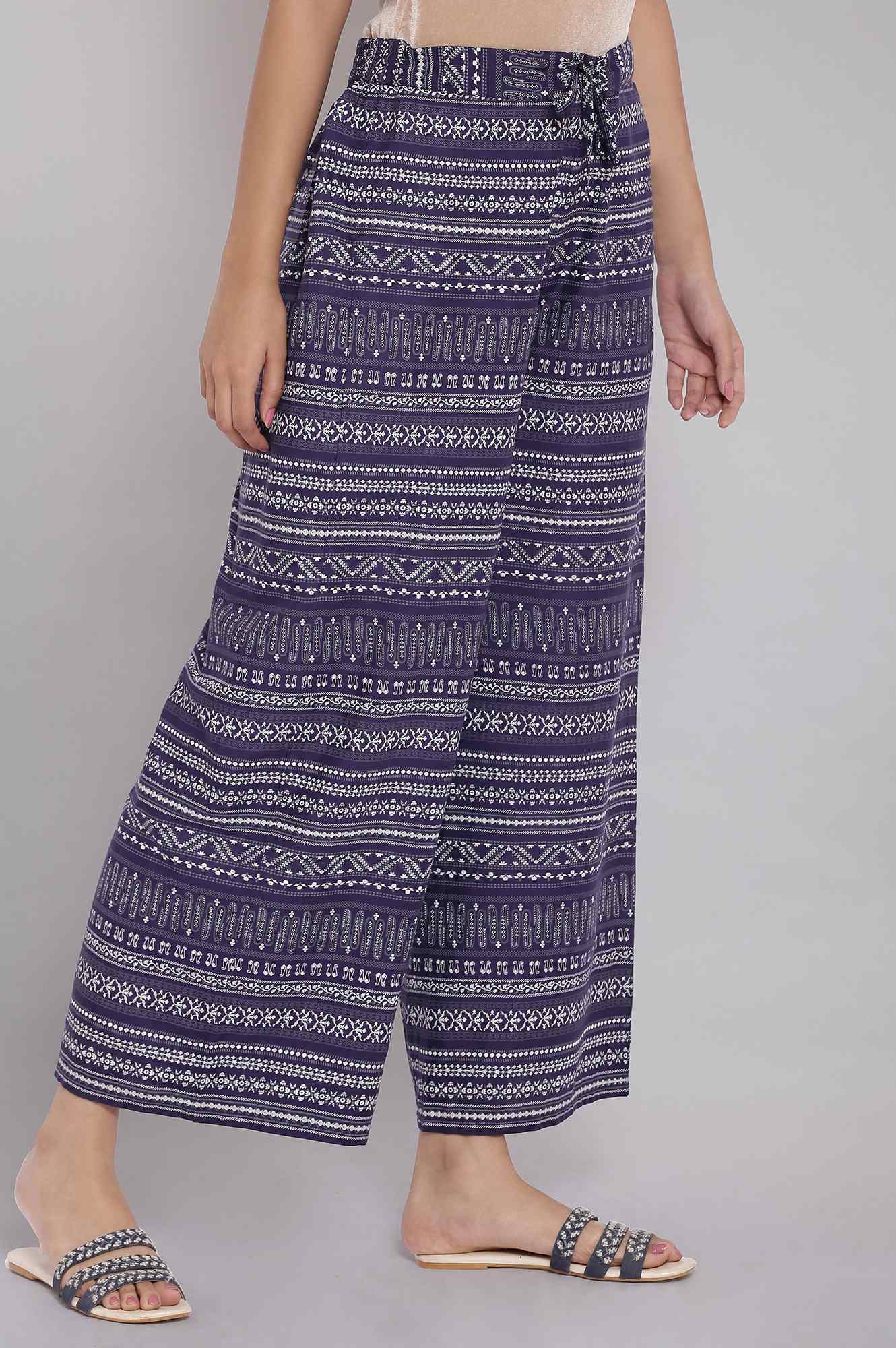 W for Woman Blue Parallel Pants