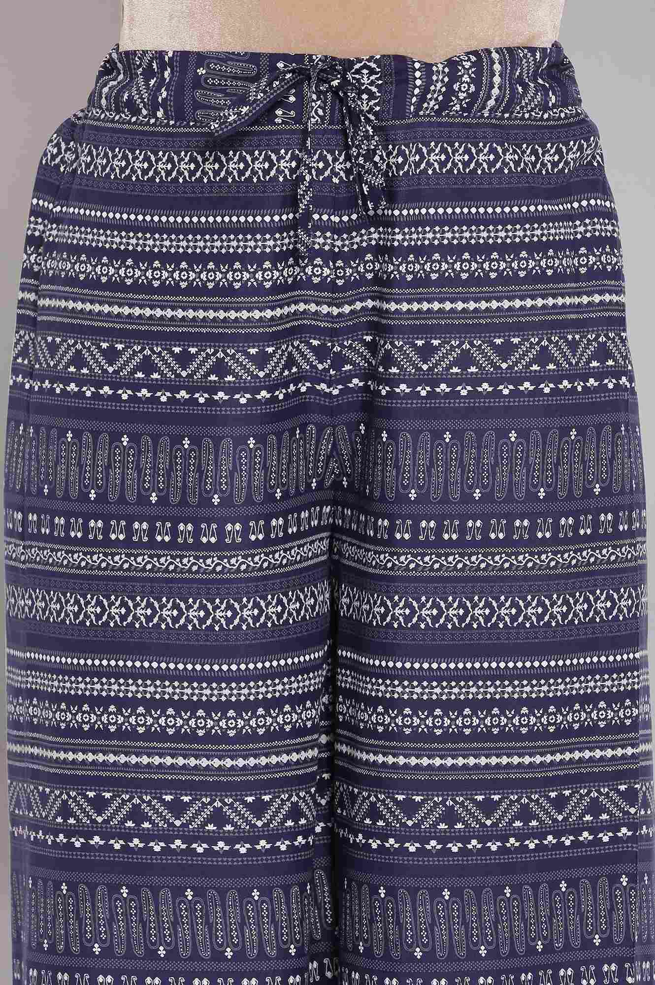 W for Woman Blue Parallel Pants