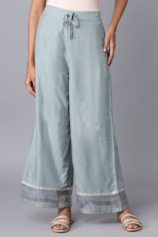 W for Woman Turkish Blue Parallel Pants