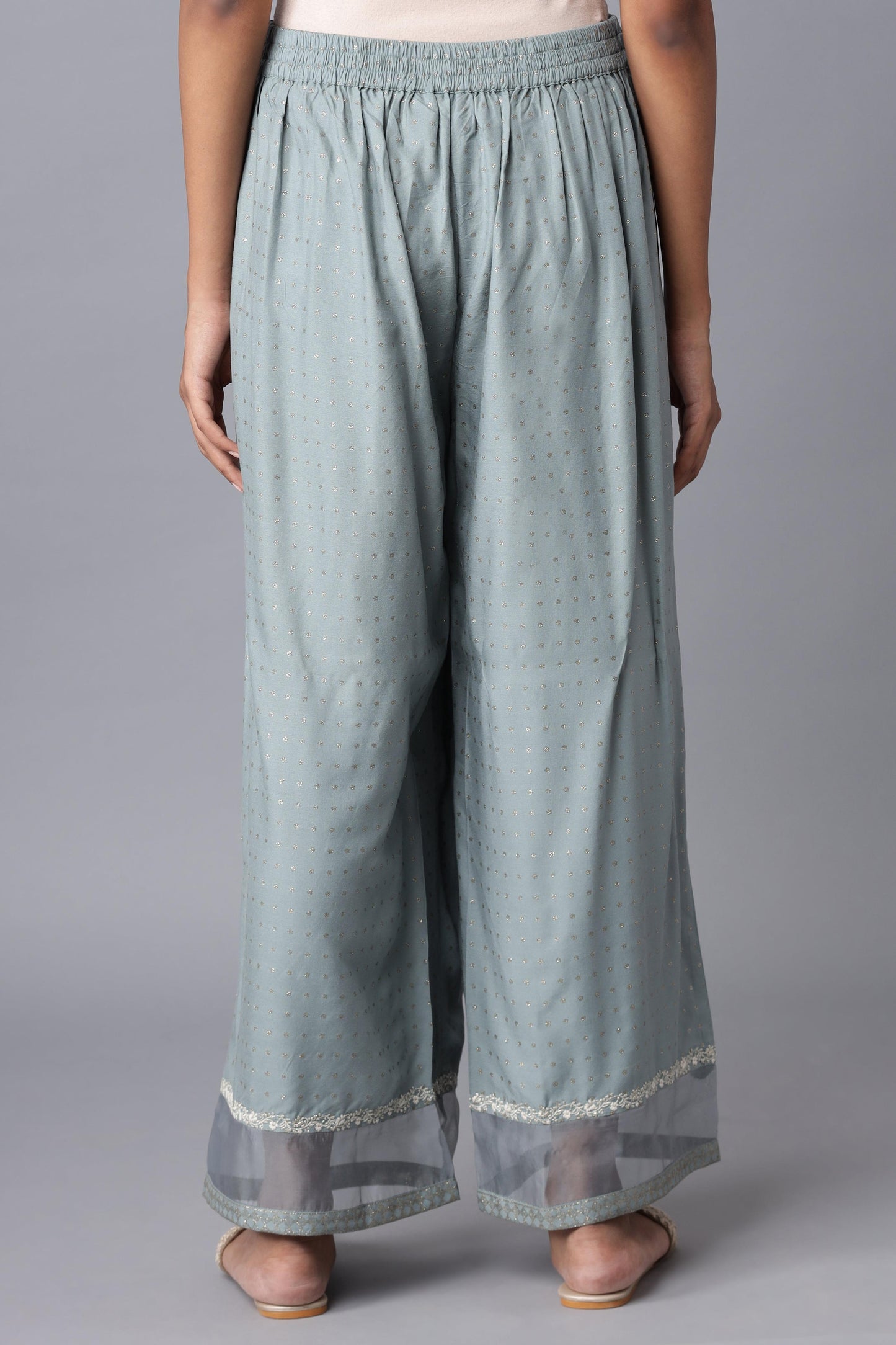 W for Woman Turkish Blue Parallel Pants
