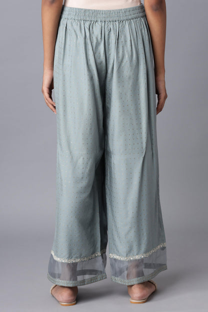 W for Woman Turkish Blue Parallel Pants