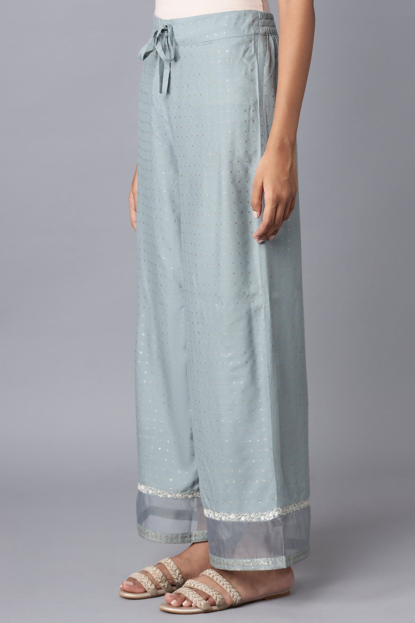 W for Woman Turkish Blue Parallel Pants
