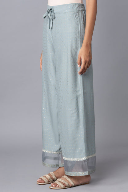 W for Woman Turkish Blue Parallel Pants