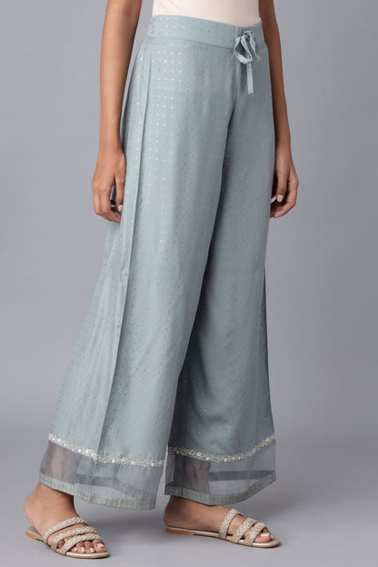 W for Woman Turkish Blue Parallel Pants