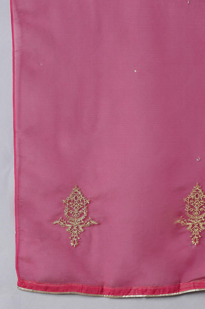 W for Woman Dark Pink Organza Dupatta
