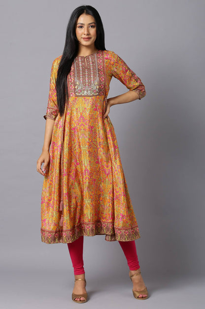 W for Woman Multicoloured Dress With Side Ties