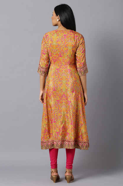 W for Woman Multicoloured Dress With Side Ties