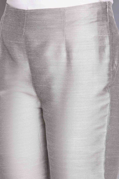 W for Woman Silver Fitted Pants