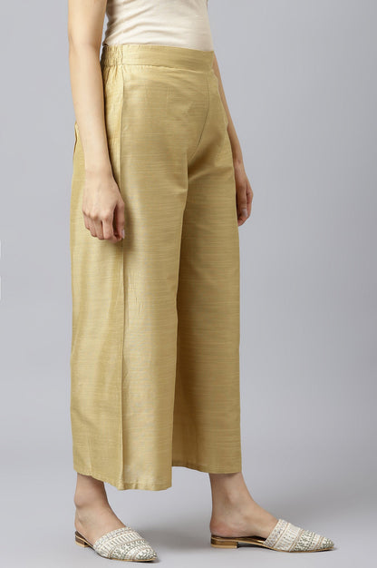 W for Woman Gold Solid Culottes