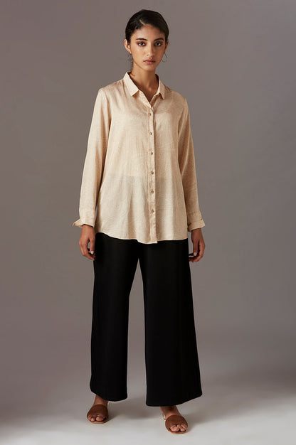 W for Woman Gold Paisely Print Shirt