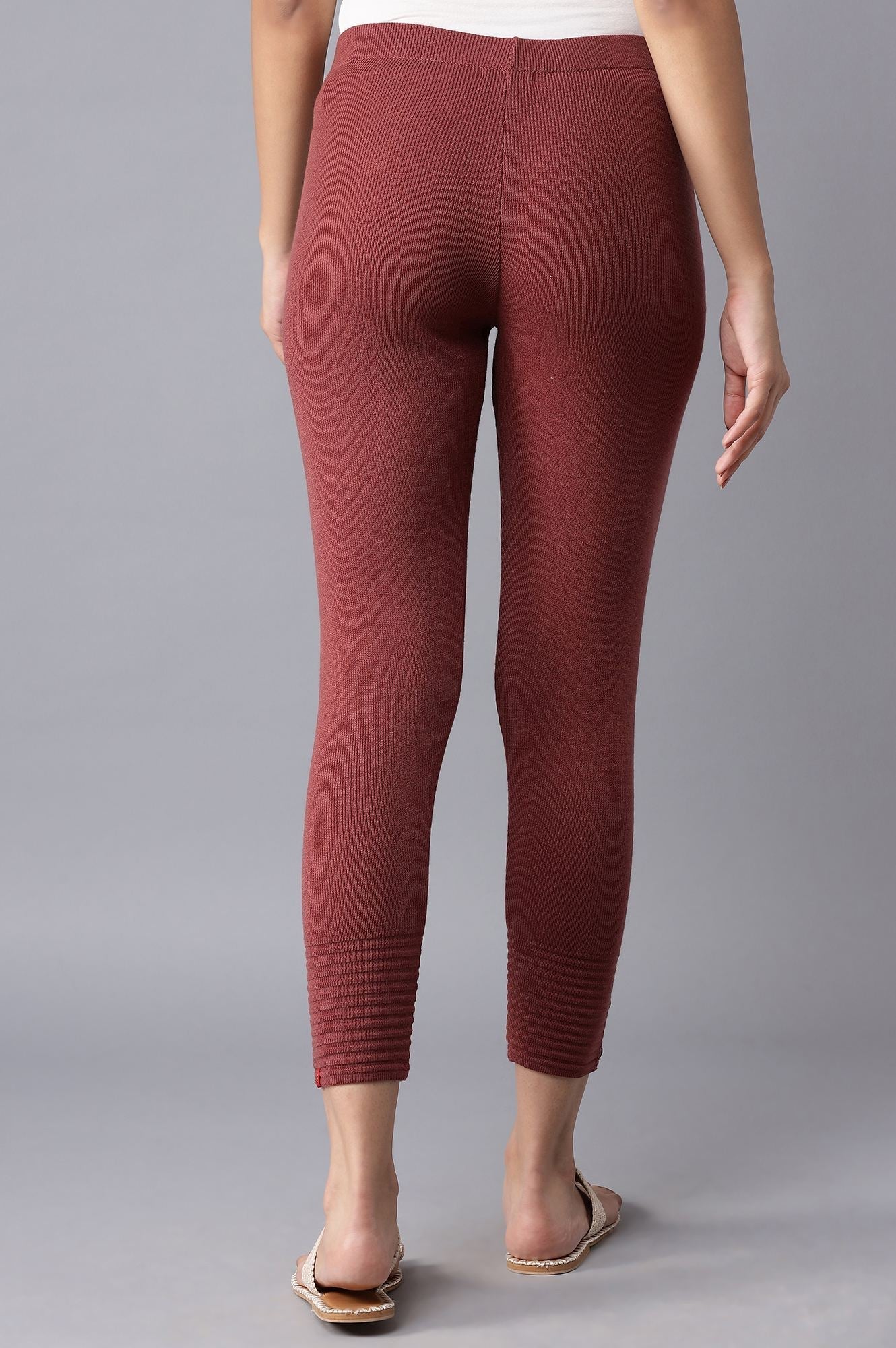 W for Woman Red Pleated Tights