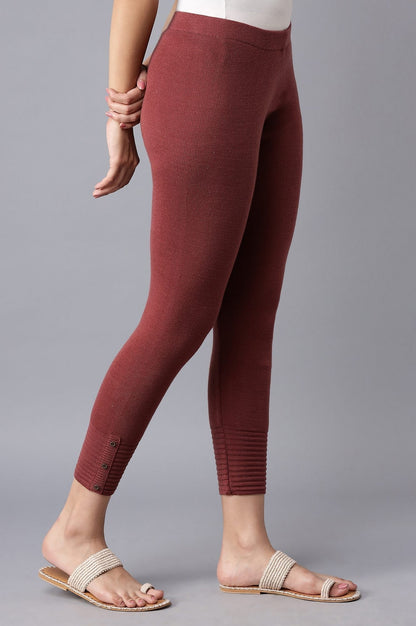 W for Woman Red Pleated Tights