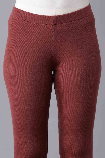 W for Woman Red Pleated Tights