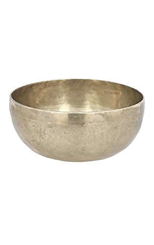 Singing Bowl - Hand Hammered Brass - Antique Finish - 12 x 4.95 Inch