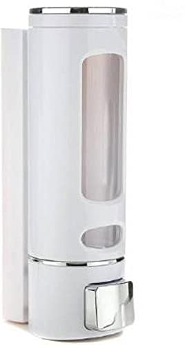 Wall Mounted Liquid Dispenser - Modern ABS Plastic - 400ml Capacity - White