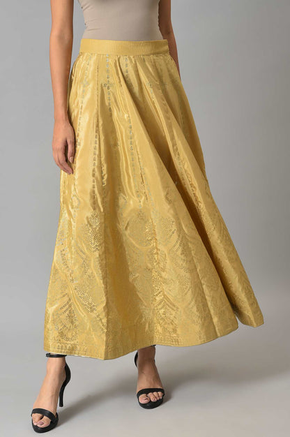 W for Woman Gold Prited Light Festive Skirt