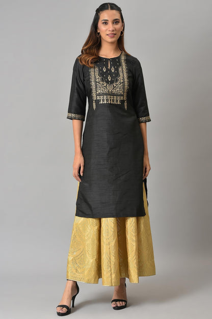 W for Woman Gold Prited Light Festive Skirt