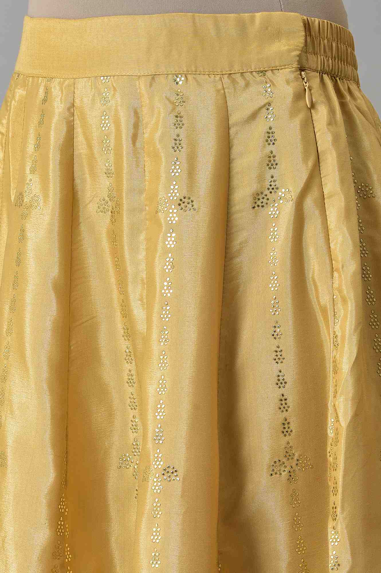 W for Woman Gold Prited Light Festive Skirt