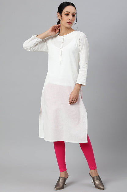 W for Woman Dark Pink Solid Knitted Women Tights