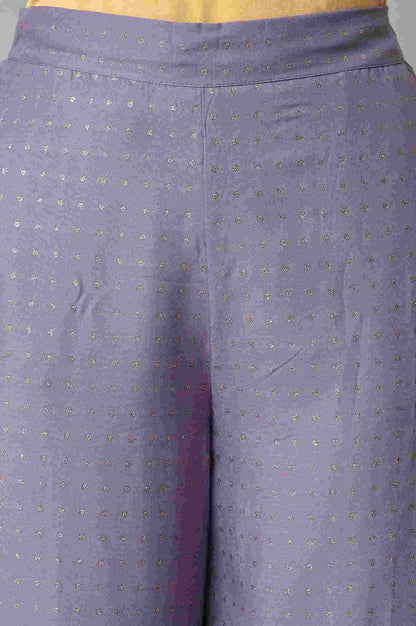W for Woman Purple Glitter Printer Pants
