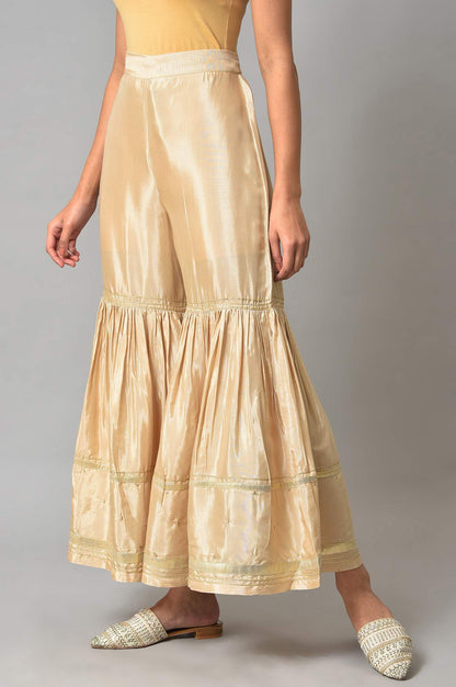 W for Woman Gold Gathered Sharara